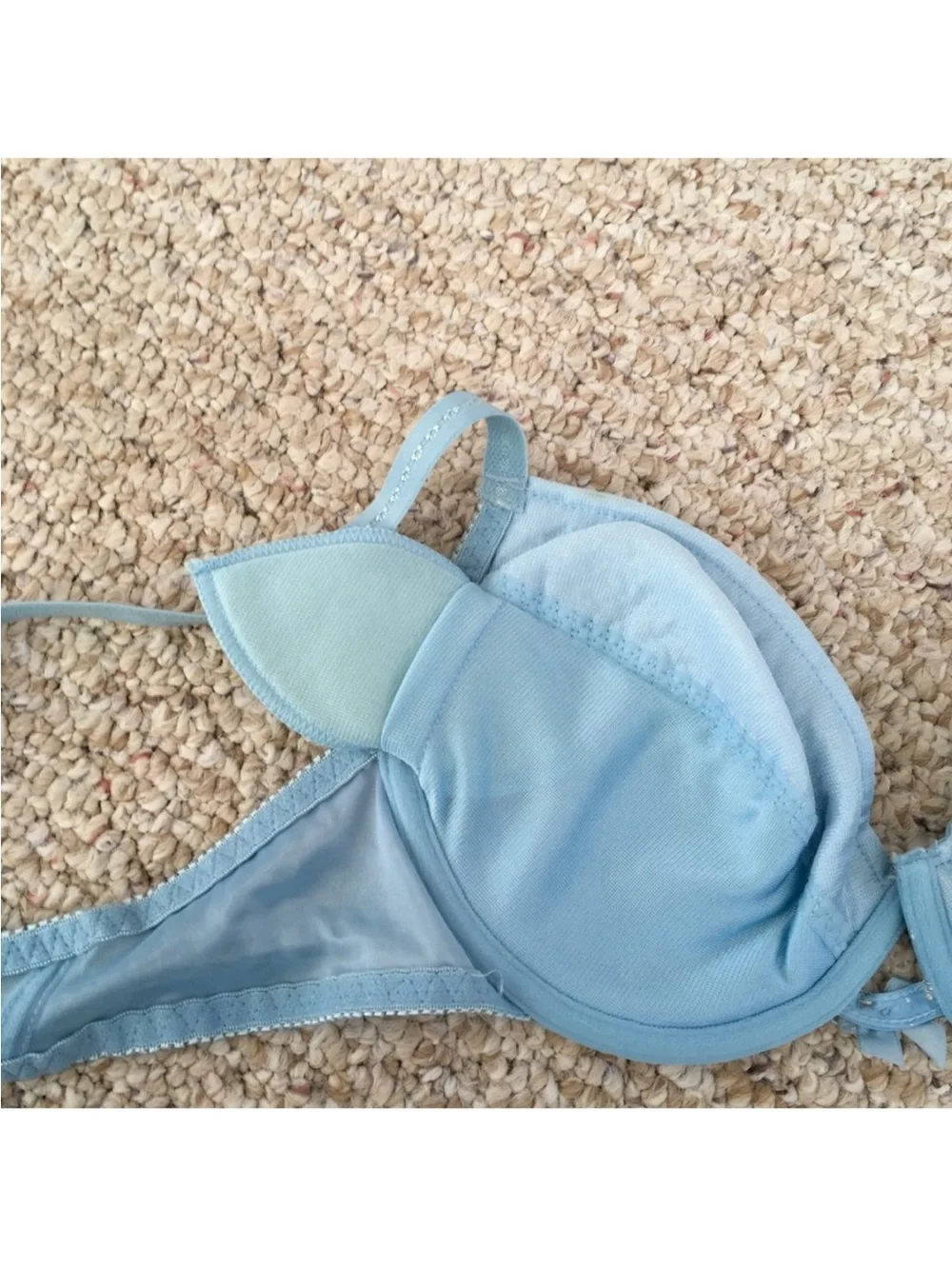 NWT Rene Rofe Light Blue Moon & Star Underwire Bra - Picture 4 of 6